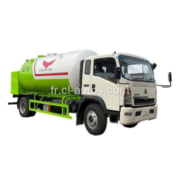 Howo 10 Wheel 15000L Propane Tank Truck